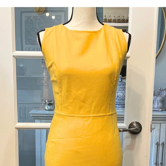 Union Made Yellow Sleeveless Cut Out Dress 8 - Picture 3 of 13